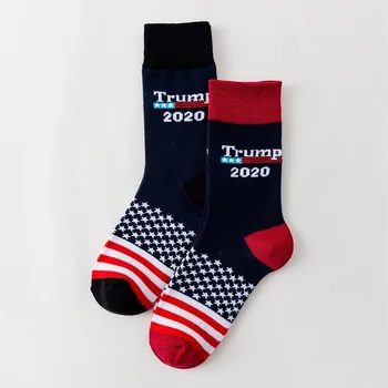 Izšuvumu Krāsa Amerikas Valsts Karoga Printed Socks Trumpis 