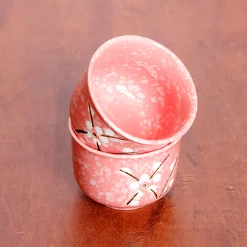 Japāņu Ķiršu Ziedu Tējkannas Komplekts 1 Pot 6 Tases Keramikas Drinkware Tējas Katlā Mājas Biroja Tējas Komplekts Tējkanna Piliens Kuģniecība