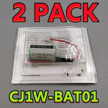 ( Jauna Diena) 2gab Oriģinālo Akumulatoru OMRON CJ1W-BAT01 CP1H CP1L 3 V PLC Litija Baterijas Ar Balto Spraudni CR14250