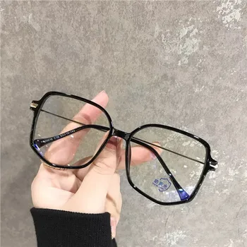 Jauns Anti Zilā Gaisma Anti Bloķēšanas Filtra Brilles Modes Sieviešu, Vīriešu Datoru Aizsargbrilles Retro Metāla Pārredzamu Brilles UV400