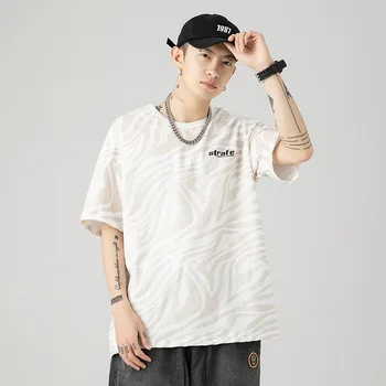 Jaunu Gaismas Iespiests T Black/White Modes Īsām Piedurknēm T Krekls Japāņu Stilā Vīriešiem O-veida kakla Kokvilnas T-krekls Plus Izmērs M-XXL