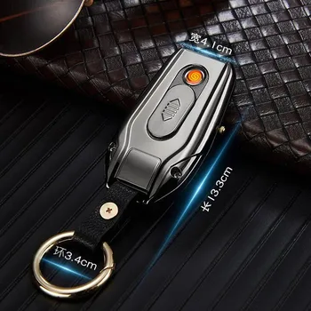 Jaunu Kompass / Watch Vieglāks Keychain / Mazo Lukturīti, Šķiltavas Cigarešu USB Uzlādes Elektroniskās Šķiltavas, Biznesa Dāvanu