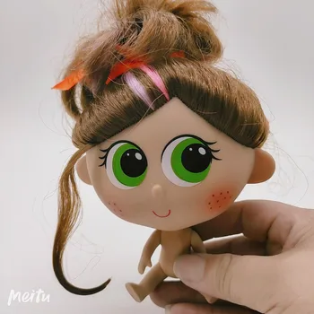 Karstā sals plastmasas lelle vācu Big Head Doll Chamoy Big Eye Lelle Ekstremitāšu Kustamo Baby lelle, rotaļlietas meitenēm