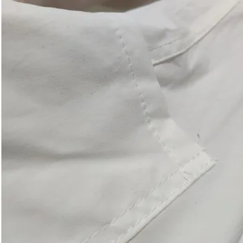 Korejas Asimetrisks Harajuku Krekli Balts Krekls Ar Garām Piedurknēm Sievietēm Vintage Plus Lieluma Lielajam Vasaras Topi Kawaii Gotikas