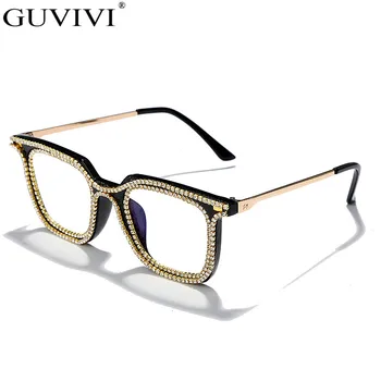 Kvadrātveida Dimanta Saulesbrilles Sieviešu 2020. Gadam Rhinestome Vintage, Saulesbrilles Vīriešiem Retro Taisnstūri Saulesbrilles Modes Brilles UV400