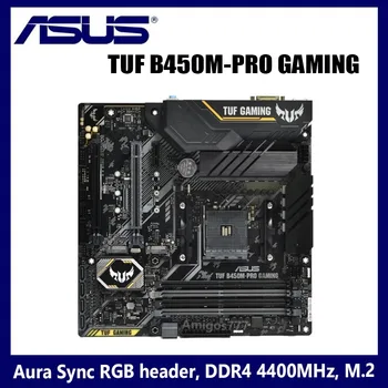 Ligzda AM4 ASUS TUF B450M PRO GAMING B450M AMD B450 DDR4 128G M. 2 DVI-D SATA 6Gb USB 3.1 Atbalsts R3 R5 R7 R9 Darbvirsmas AM4 ATX