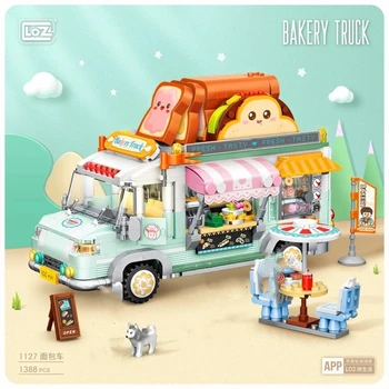 LOZ 1388PCS Mini Bloki maizes mašīna, ielu skati veikals Asamblejas Ēka, dāvanas, Rotaļlietas izstāde kolekcija ierobežot Rotaļlietas Meitene
