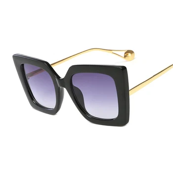 Luksusa Laukumā Saulesbrilles Sieviešu Modes Zīmola Dizainere, Saules Brilles, Lai Sieviete Augstas Kvalitātes Melnā Slīpums Dāma Lunette De Soleil