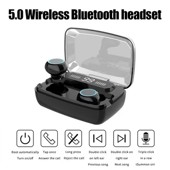 M11 Bezvadu Bluetooth 5.0 Austiņas Ūdensizturīgs TWS Touch Kontroli HIFI Skaņas Spēļu Earbuds ar LED Ciparu Displejs Lādētāju Gadījumā