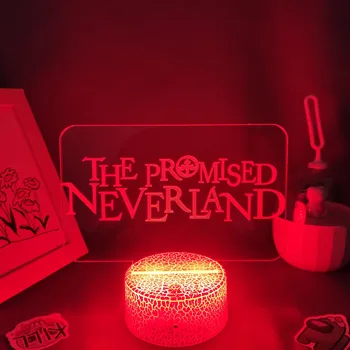Manga Solīja Neverland 3D, Lavas Lampas Anime LOGO RGB Led Neona Nakts Gaismas Krāsains Dāvana Draugam, Guļamistaba Galda Dekorēšana