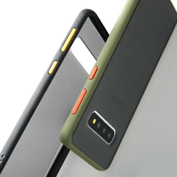 Matēts Tālrunis Case For Samsung Galaxy S30 S20 S21 FE A42 5G Ultra Plus Caurspīdīga Silikona Pogām Smago Aizsardzības GAB Aizmugurējo Vāciņu