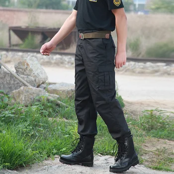 Melna Kravas Elsas, Vīriešu Militārā Stila Taktiskās Bikses Gadījuma Pantalones Plānas Darba Bikses Armijas Policijas Drošības Bikšu Ar Lencēm