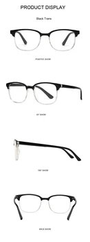 Melns Vīriešu Recepšu Lasīšanas Brilles Sieviešu Modes Vienkāršu Hyperopia Presbyopic Īpaši Vieglas Brilles Par Lasītāju 1.5 2.5