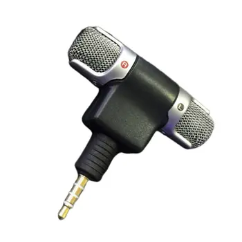 Mini Jack Stereo Mikrofons Mic Ieraksta Mobilo Tālruni, Studio Intervija Mikrofons iPhone, Android viedtālrunis, klēpjdatoriem, PC