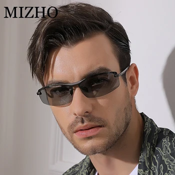 MIZHO Anti-glare UV400 Dzeltenas Brilles Photochromic Drošības Aizsargāt Redzi Alumīnija Polarizētās Saulesbrilles, Zvejas Vīrieši ir 2021.