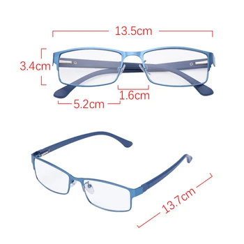 Modes Biznesa Lasīšanas Brilles Vīriešu Redzes Aprūpes Brilles Titāna Sakausējuma Rāmis Vīriešu Hyperopia vecuma tālredzība Recepšu Brilles