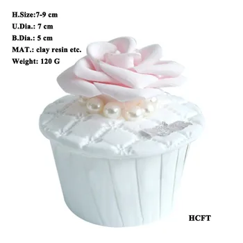 Mākslīgā kūka aksesuārus jaundzimušā bērna 1. dzimšanas dienu apdare saldējums bowknot rožu ziedu imitācijas viltus kauss kūka modelis