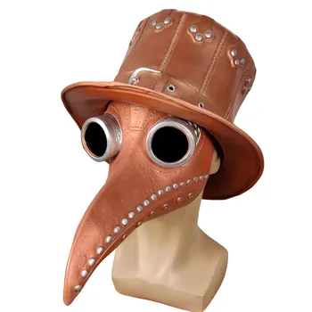 Mēris knābis ārsts masku Halloween steampunk maska vārna deguns putna knābis maska cosplay