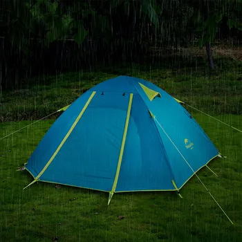 Naturehike P Sērijas Kempinga Telts Ultravieglajiem 2 3 4 Personām Āra UPF50+ Ģimenes Telts dubultā slāņa vēja lietus apliecinājums Pludmales Telts