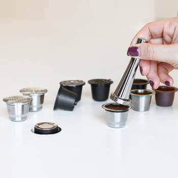 Nerūsējošā Tērauda Rokturis Kafijas Āmuru Espresso Nospiediet Pulveris Aizskart, par Nespresso Kafijas Piederumi
