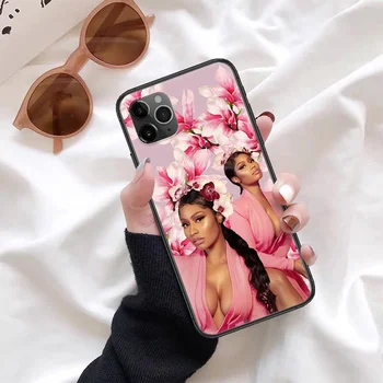 Nicki Minaj Reperis Tālrunis Case For Iphone 4 4s 5 5S SE 5C 6S 6 7 8 Plus X XS XR 11 12 Mini Pro, Max 