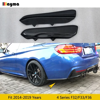Oglekļa Šķiedras Aizmugures Bufera Difuzoru Sadalītāji Priekšauts BMW 4 Series F32 F33 F36 - 2019 sporta stila sānu spoileris 2gab/komplekts