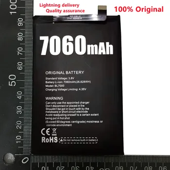 Oriģināls 7060mAh BL 7000 Akumulatoru Doogee BL7000 Viedtālrunis Noliktavā Augstas Kvalitātes +Izsekošanas numuru