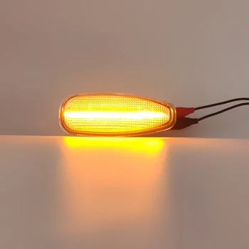 Par Hyundai i30 Azera Elantra Avante Kia Pro cee ' d Rio III Hečbeks Skaidrs, Objektīvs LED Sānu Gabarītlukturi Gaisma, Dzintara Pagrieziena Signāla Lampa