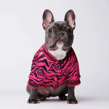 Pavasara Rudens Suns Pet Apģērbu Maziem Suņiem Mājdzīvnieki Apģērbu franču Buldogs Tiger Stripes Jaka Mopsis Kostīmu Kucēns Apģērbi S-3XL