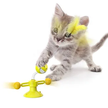 Pet produkti jauni karstā stila pavasara cilvēks, savukārt kaķis rotaļlietas riteņu kaķis stick pet rotaļlietas, kaķu rotaļlietas interaktīvas kaķis interaktīvās rotaļlietas