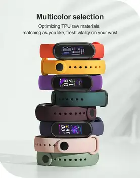 Piemērots Xiaomi Joslu 5 Kontrastējošas Krāsas Aproce Sākotnējā Īstu divu Krāsu Nomaiņa Sporta Personības Aproce