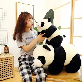 Plīša Rotaļlieta 24~80cm Gudrs Plīša Panda Lelle Mīkstu Pildījumu Dzīvnieku Mest Spilvens, Lelle, Rotaļlieta Dāvana Bērniem Draudzene
