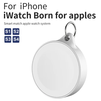 Portatīvo Magnētisko Bezvadu Lādētāju Indukcijas Apple Smart Skatīties 1/2/3/4 Sērijas Usb Strāvas Maksas IWatch Ar Keychain
