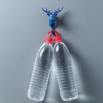 Radošo Dekoratīvās 3D Dzīvnieku Galvas Sienas Plaukts Bērnu Istabas drēbju Pakaramais Kažoku, Cepuru Plaukts Āķis