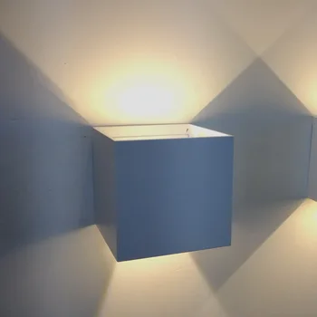 Regulējams Led Sienas Apgaismojuma IP65 Cube Lievenis Gaismas Āra Sienas Led Lampas Modernās Sconce Sienas Uzstādīts Lampas Staru Leņķis Ūdensizturīgs