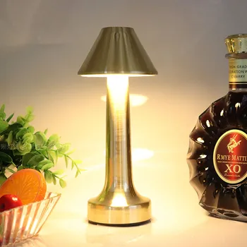 Retro Bārā Galda Lampa LED Darbvirsmas Nakts Gaismu Uzlādējams Touch Sensoru Bezvadu Restorāns, Kafijas Dzīvojamā Istaba Dekori Apgaismojums Jaunas