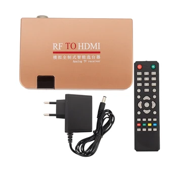 RF HDMI Pārveidotājs Adapteris Analogais Uztvērējs Analogā TV Kastē Digitālo Kārba Tālvadības ES Plug