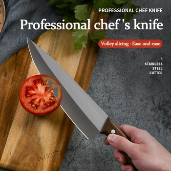 Rietumu šefpavāra nazi profesionālo virtuves nazi, sadzīves super ātri asu 8-collu gatavošanas nazis, gaļas nazis, nazis atkaulošanas nazis