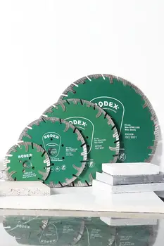 Rodex RRS300 Kanāls Turbo Dimanta Griešanas Disks Marmora, Ķieģeļu, Granīta, Akmens 300mm