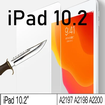 Rūdīta stikla ekrāna aizsargs, lai ipad 10.2 2019 2020 Apple ipad 7 8 paaudzes aizsargplēvi 9H 2.5 D