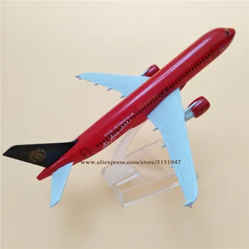 Sakausējuma Metāla Sarkano Air Asia A320 Airlines Lidmašīnas Modeli, Airbus 320 Airways Lidmašīnu Modeļa Lidaparātu Bērniem Dāvanas 16cm