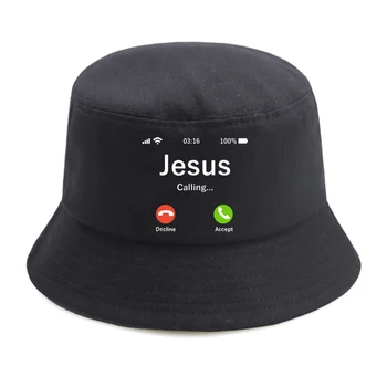 Salokāma Mans Spainis Cepuri Jēzus, Aicinot Pieņemt Vai Noraidīt To, Ka Ir Jautājums Dāmas Zvejas Cepures 