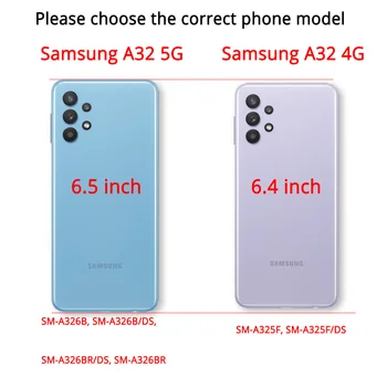 Samsung A32 Gadījumā 4G Aizmugurējā Vāciņa Samsung A32 Gadījumā 5G Coque Mīksto TPU Silikona Tālrunis Case For Samsung Galaxy A32 4G 5G Panda