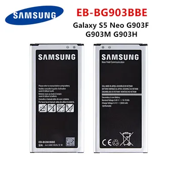 SAMSUNG Oriģinālā EB-BG903BBE 2800mAh Akumulators Samsung Galaxy S5 Neo G903F G903W G903M G903H Rezerves Baterijas ar WO