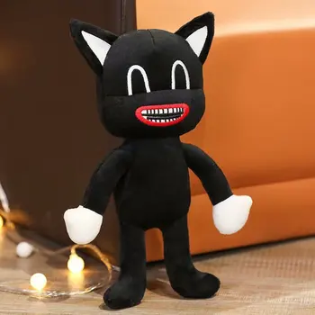 Sirēnas Vadītājs Plīša Rotaļlieta Anime Plushie Black Karikatūra Kaķis Pildījumu Dzīvniekiem, Lelle Šausmu Sirenhead Peluches Rotaļlietas Bērniem Ziemassvētku Dāvanu
