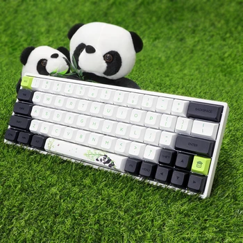 Skyloong SK64 Panda 64 Taustiņi USB 60% Mini Mehāniskā Tastatūra PBT Keycaps Ergonomika Karstā Mijmaiņas Spēļu Klaviatūra Desktop/Laptop