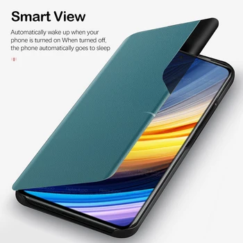 Smart Magnētisko Flip Case For Xiaomi Poco Pro X3 Gadījumā PocoX3 X3Pro Xiomi Pocco Pocophone Maz X 3 nfc Stāvēt Tālrunis Attiecas Coque