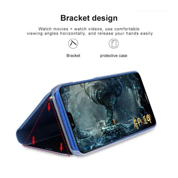 Smart Spogulis, Pārsegs Magnētisko Case For Samsung Galaxy S21 Ultra Piezīme 20 10 S10 Lite S8 S9 S20 Plus S 21 8 9 Stāvēt Tālruņa Vāciņu Coque