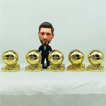 Soccerwe 3cm Augstums Futbola Lelle Metāla Trofeju Uzstādīt Karikatūra Skaitļi, Zelta Krāsas Futbolā Labākais Spēlētājs