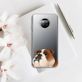 Suns franču Buldogs Telefonu Gadījumā Pārredzama Xiaomi mi Redmi, ņemiet vērā, 10 t 8 9 pro lite 11 Samsung S 8 9 10 20 plus ultra
